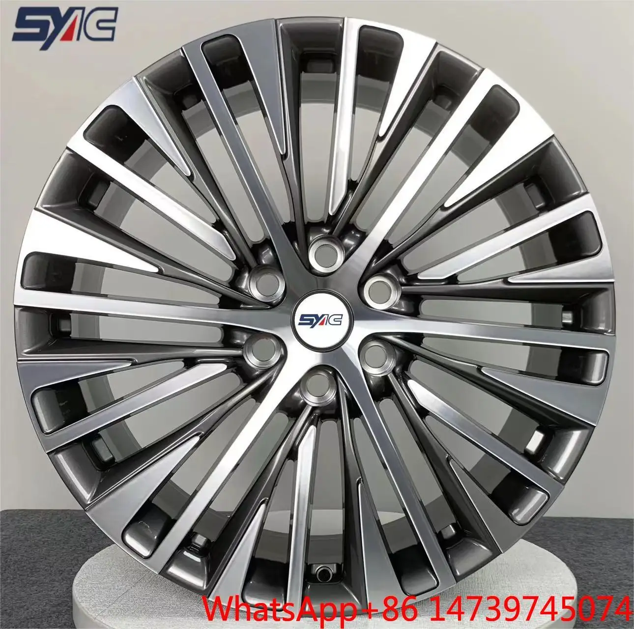 SYAC Customization Forged Car Rims 17 18 19 20 21 Inch 6*139.7 Gray Machined Face 6061-T6 Aluminum Alloy Wheel RimsCar Wheel EC