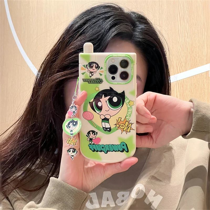 Cartoon Anime The Powerpuff Girls Lens Protection Case For Apple IPhone 16  15 14 13 12 11 Pro Max Cute Big Brother Phone Cover - AliExpress 202192403