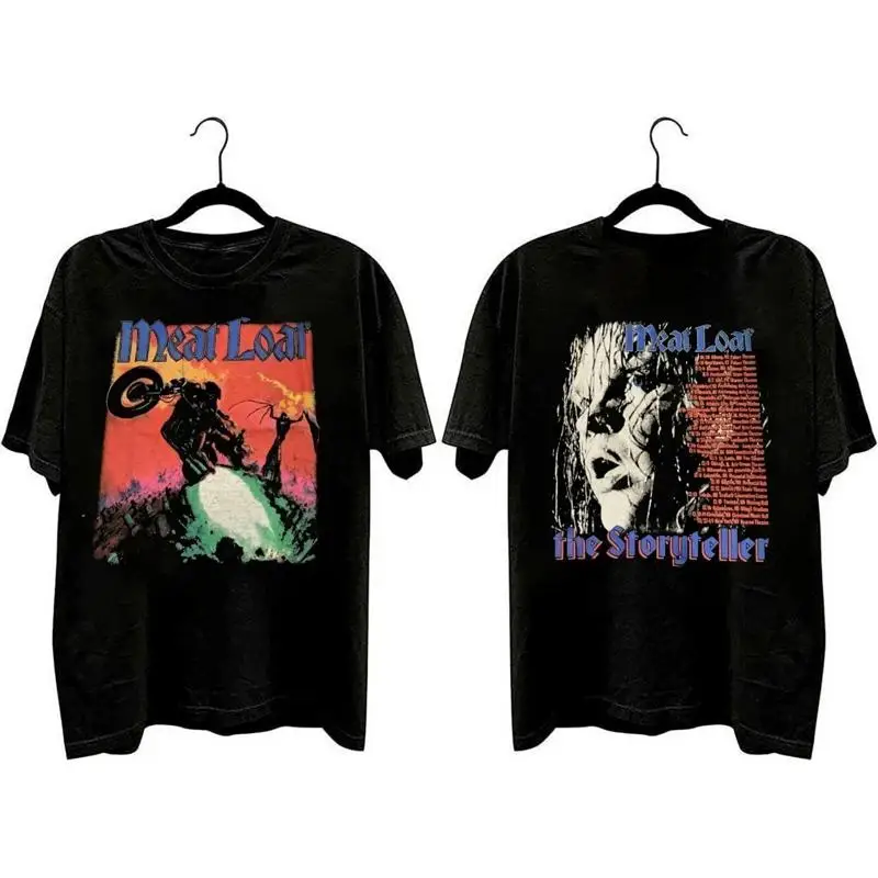 Inspired Meat Loaf Band 2 Sides Cotton Black S to 5XL Shirt CM286