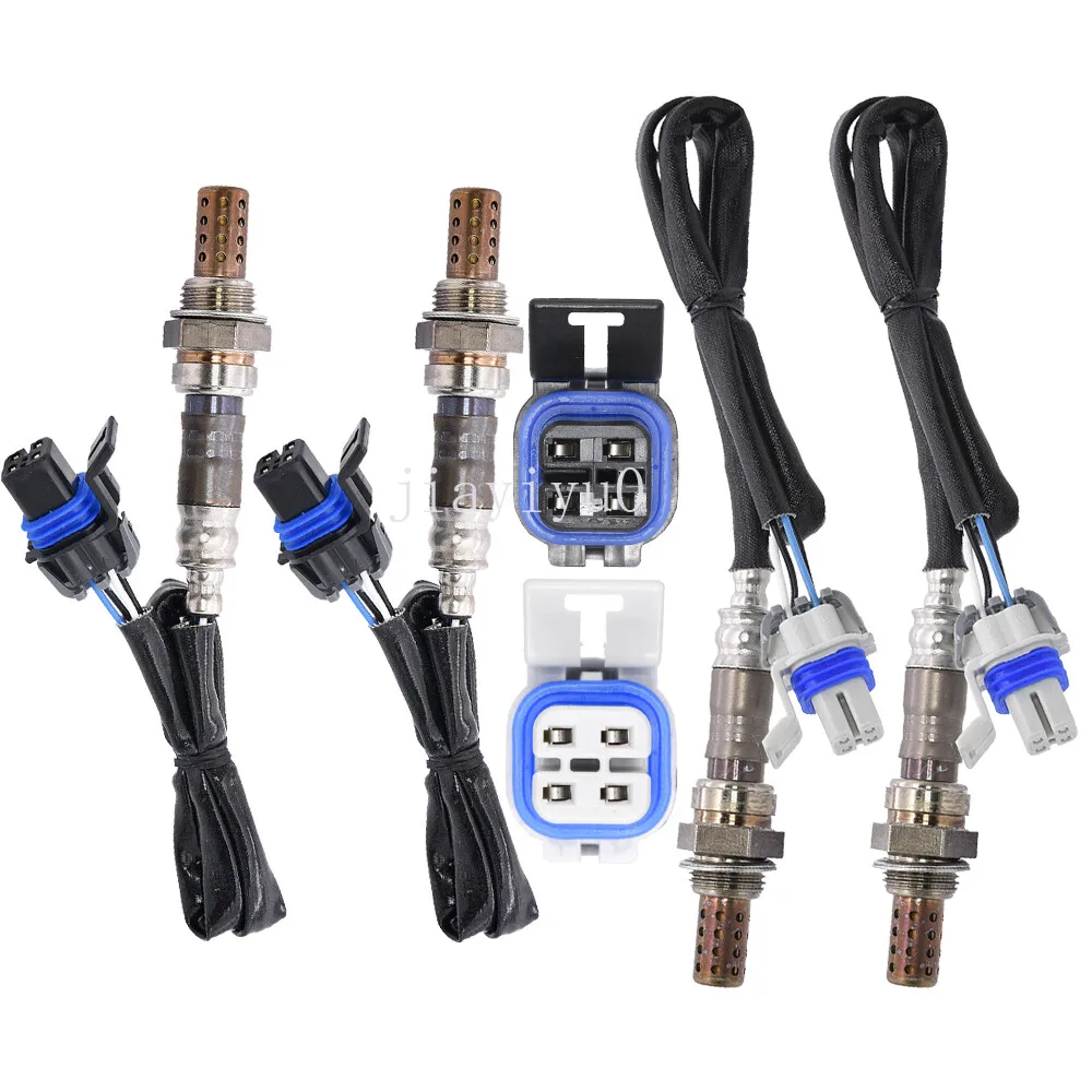 Sensore di ossigeno O2 da 4 pezzi per 04-07 per GMC Savana 2500 Savana 3500 4.8L 6.0L anteriore + posteriore -
