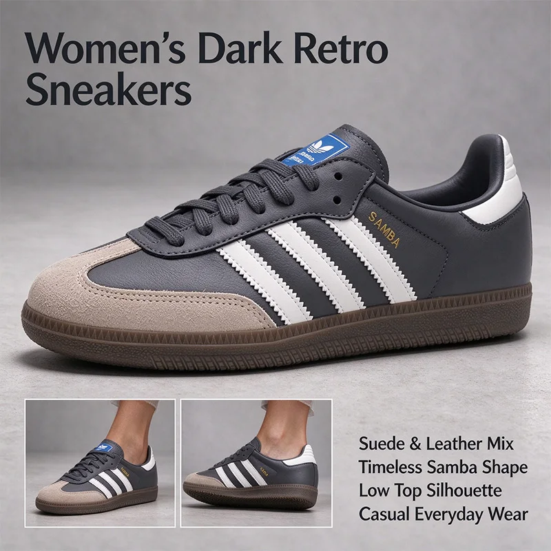 Adidas SAMBA OG W JR0913 Retro-Sneaker aus Leder und Wildleder für Herren und