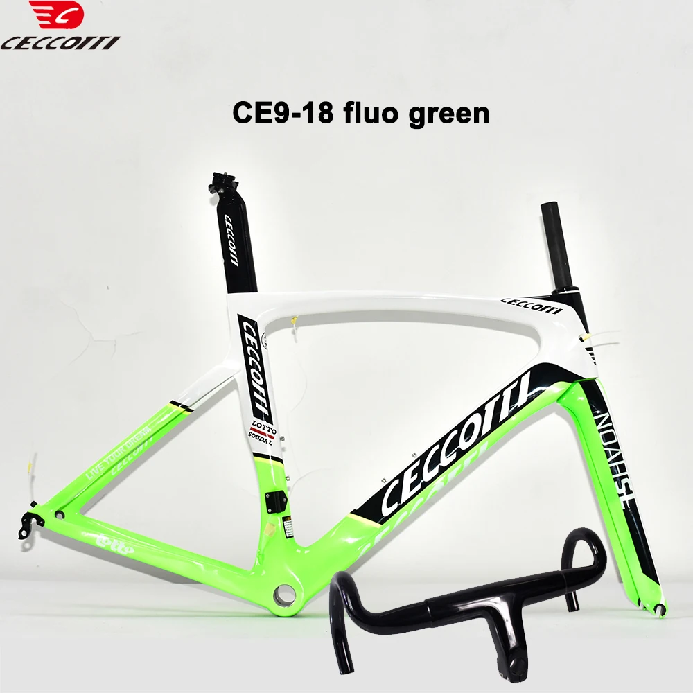 

CECCOTTI T1000 Полностью карбоновая рама V-образный тормоз Подходит для максимальных шин 28 мм Велосипедная рама BSA Велоспорт Гоночная рама шоссейного велосипеда