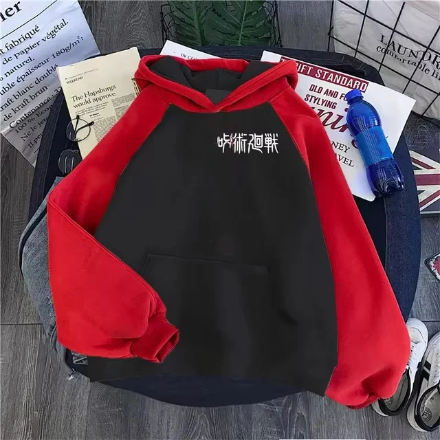 2024 Autumn/Winter New Cotton Men's Hoodie Casual Sports Daily Drawstring Hoodie Anime Printed Pattern Kangaroo Pocket