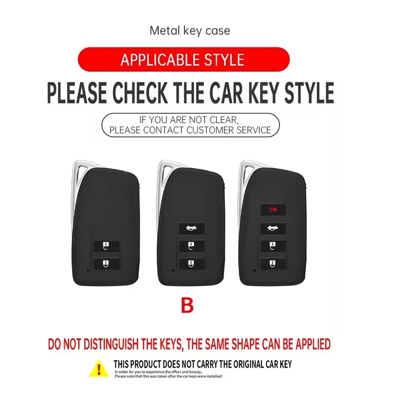 Sports Car Style for Lexus ES300 ES350 IS250 IS300 RX350 RX450 NX200 NX300 GS300 LX570 Remote Car Key Case Cover Fob Keychain