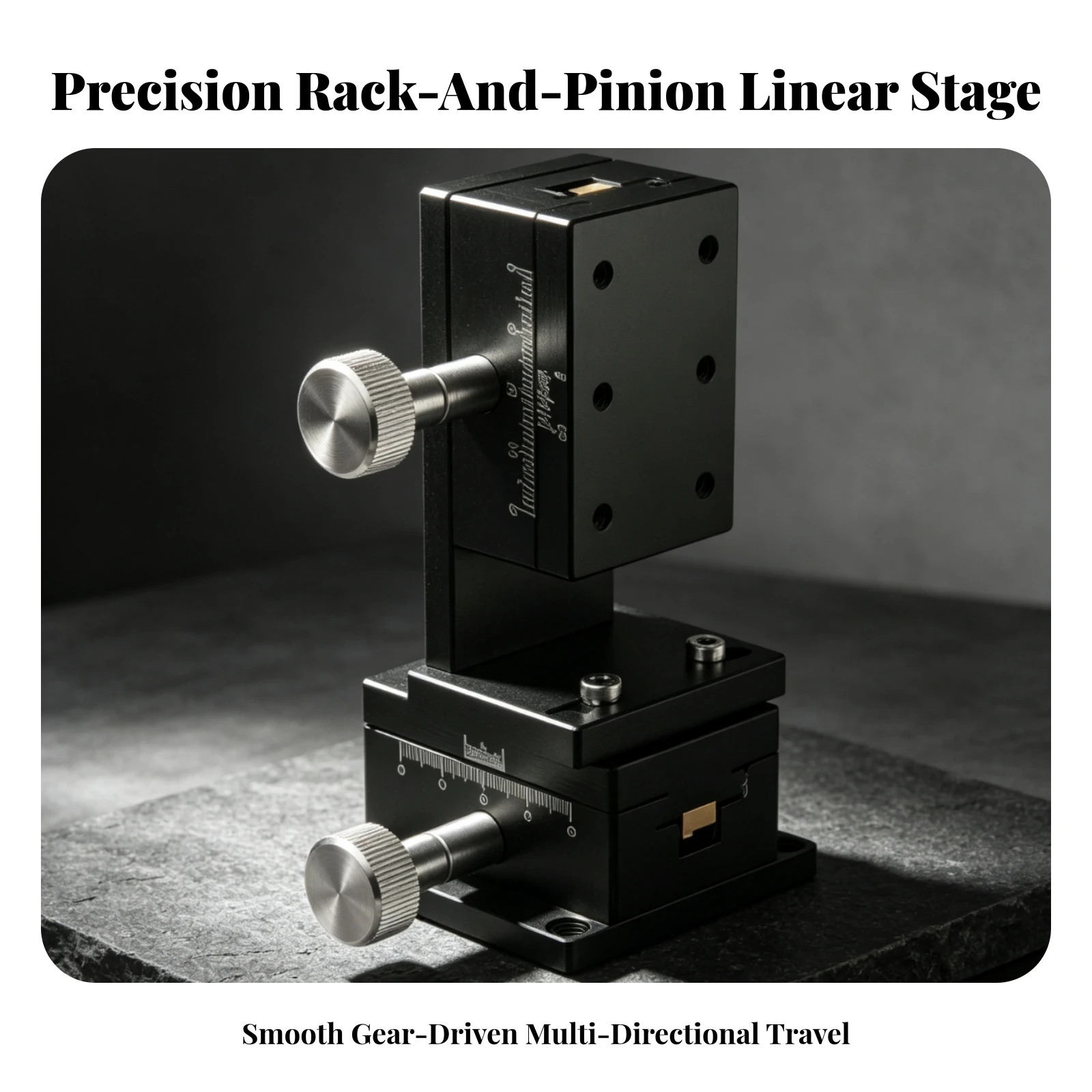 Displacement Platform Fine-Adjustment Grooved Guide-Groove Slide Stage Linear Stage with Grooved Guide Groove High Precision