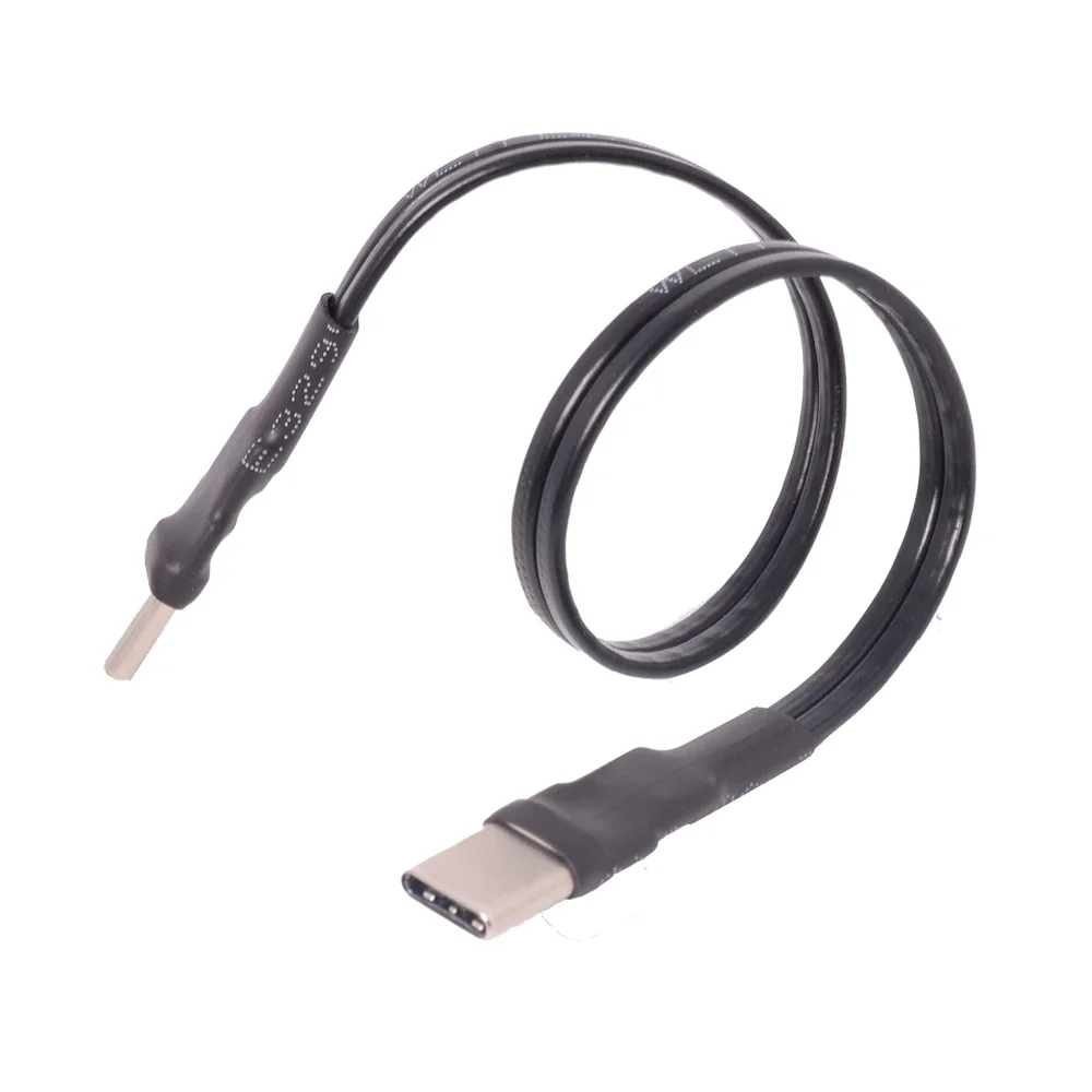 ADT USB 2.0 Cable Type-C To Type-C 90 Degree Double Bend Angle 0.48Gbps Max Transfer Speed Charging Data Cable 8Pin with Shield