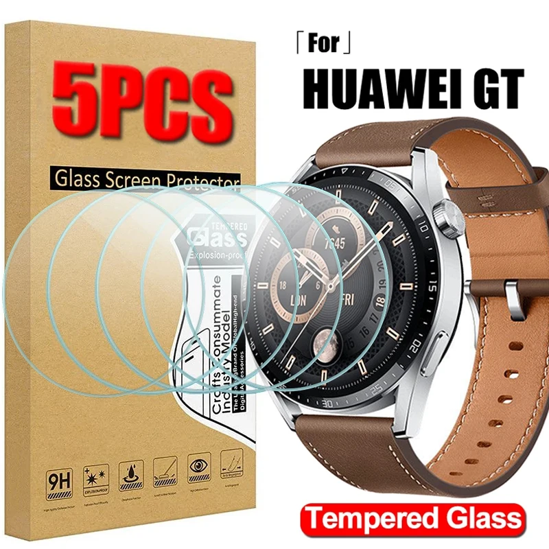 Tempered Glass for Huawei Watch GT 2 3 GT2 GT3 Pro 46mm GT Runner GT Cyber HD Clear Screen Protector Explosion-Proof Film