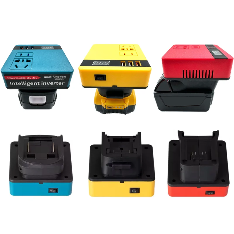 

Power Inverter Generator for Makita DeWalt Milwaukee 18V Battery Portable DC 18V to AC 220V Power Adapter Inverter Converter