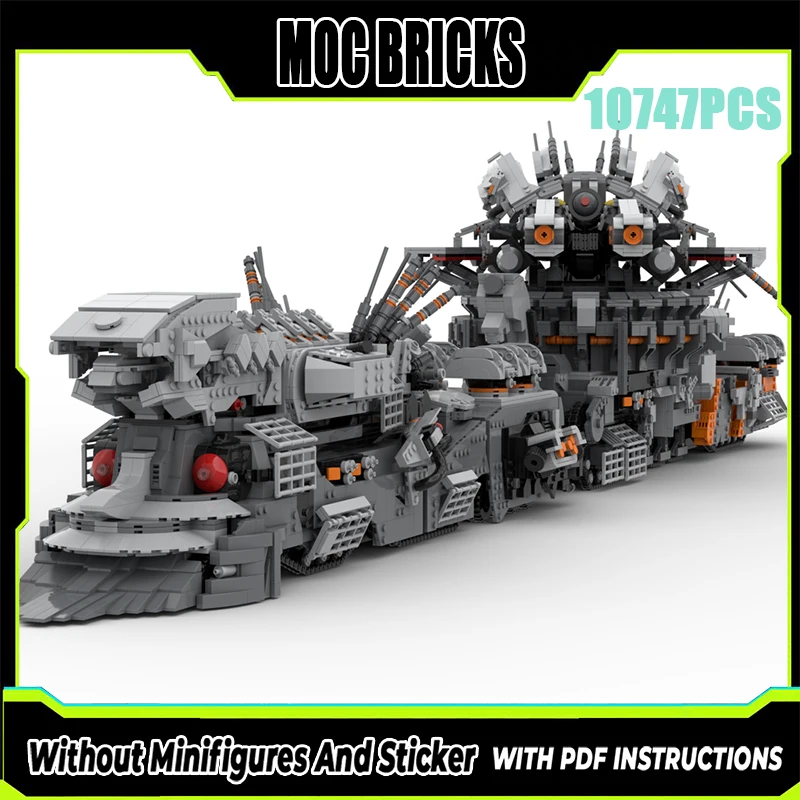 

Exquisite New Product MOC Building Blocks Military Model Armored Transport Train Technology Modular Children's Toy DIY Assembly