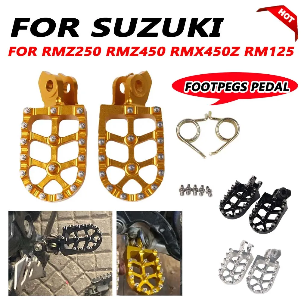 

Для Suzuki RMZ250 RMZ450 RMX450Z RM125 RM-Z250 RMZ 250 450 Z RM 125 аксессуары для мотоциклов подножка Подножки педаль