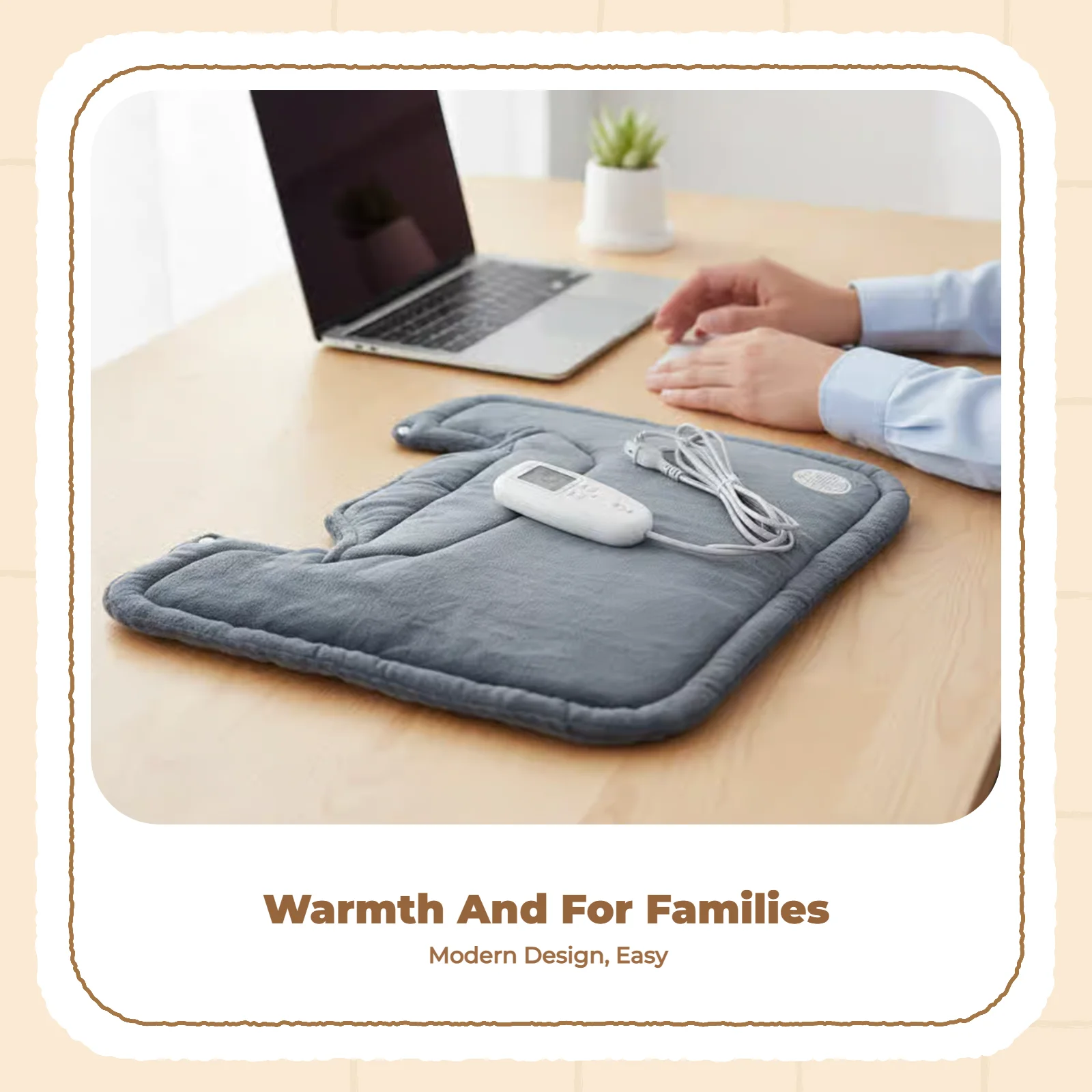 

Heating Pad for Spine & Shoulder, Relaxes Muscles