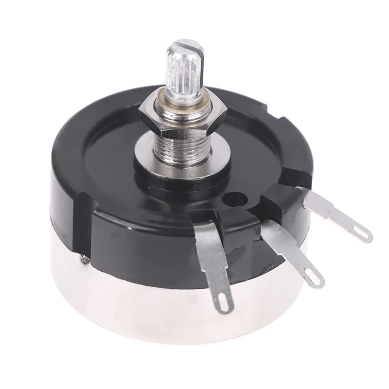 Potentiometer WX200 with High Power 15W Rating, Double-Wire Wound, 8Ω Resistance, and 15mm Shaft Length