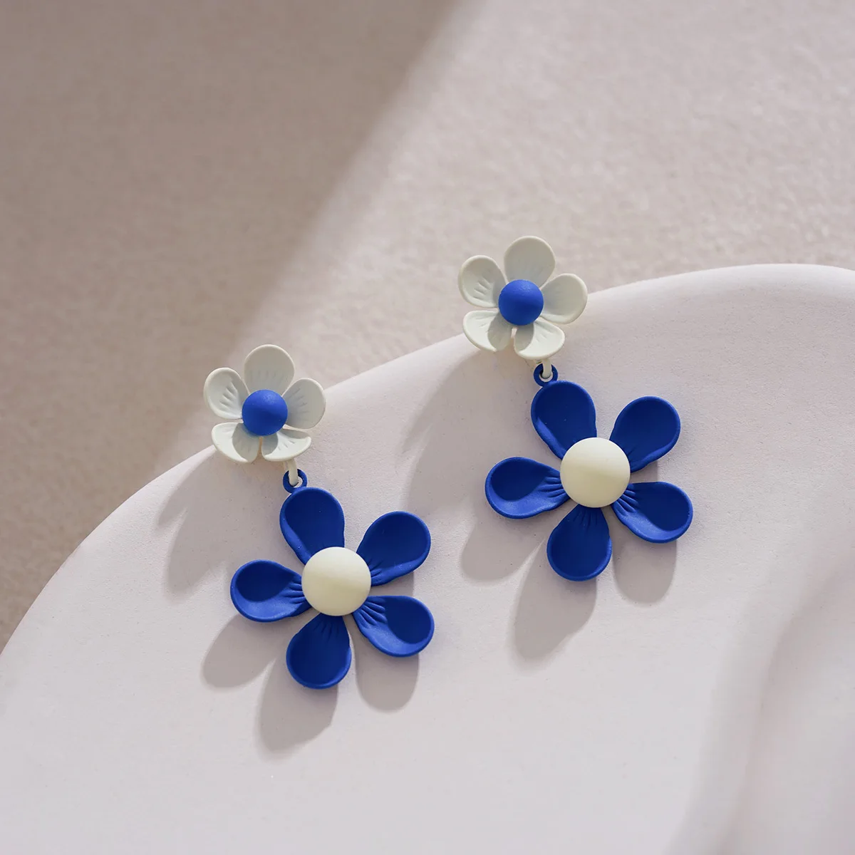 Ethereal Pink Bloom Drop Earrings French Hepburn Style Unique Gentle Feminine Premium Lightweight for Women