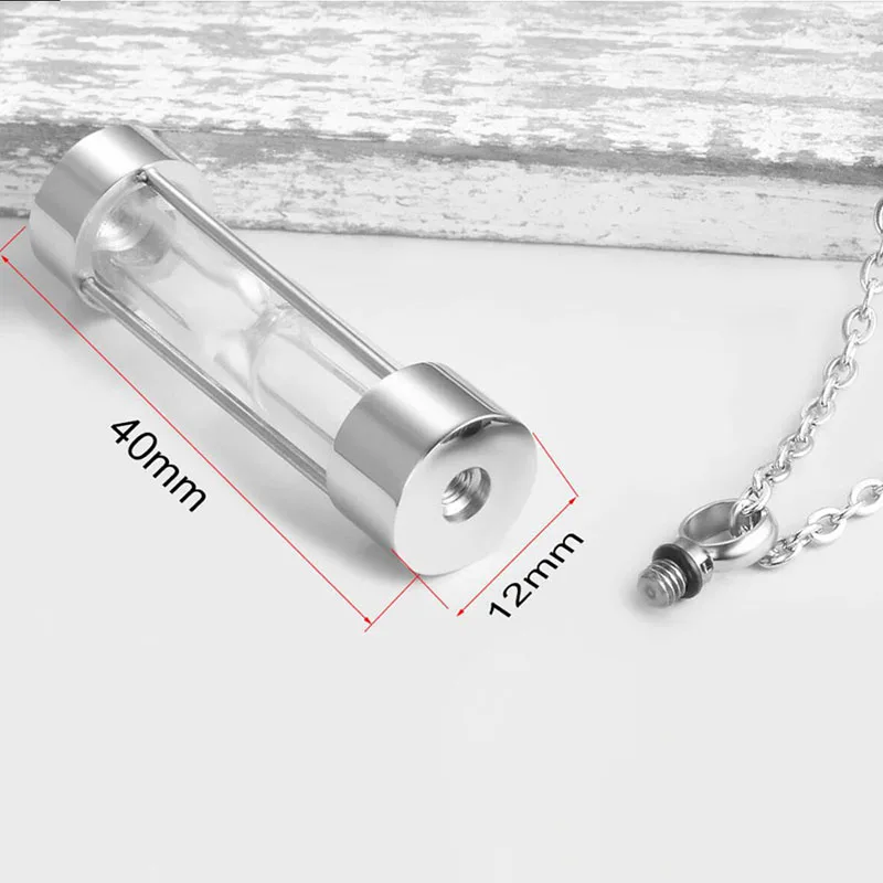 Cremation Jewelry for Ashes Timeless Hourglass Cremation Memorial Pendant Stainless Steel Urn Necklace for Human Pet Ashes