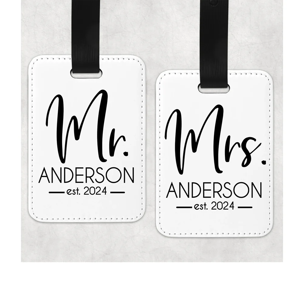 شخصية السيد السيدة شهر العسل علامة الأمتعة الزفاف الزوجين حديثا زوجين الهدايا حقيبة العلامات العروس العريس حقيبة العلامات هدية متزوجة فقط #4