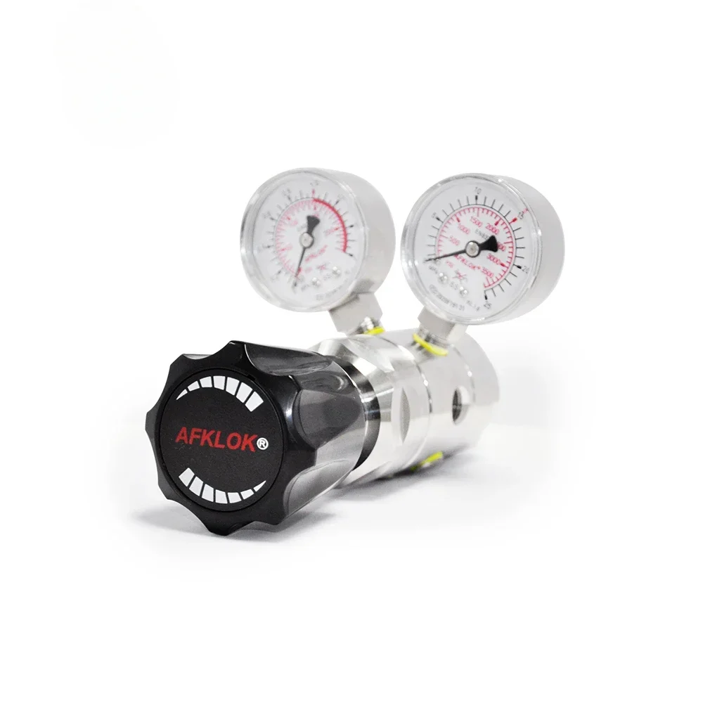 CGA320 CGA580 CGA330 CGA350 Two Stage Co2 Helium Gas Regulator Pressure Regulator With Gauge