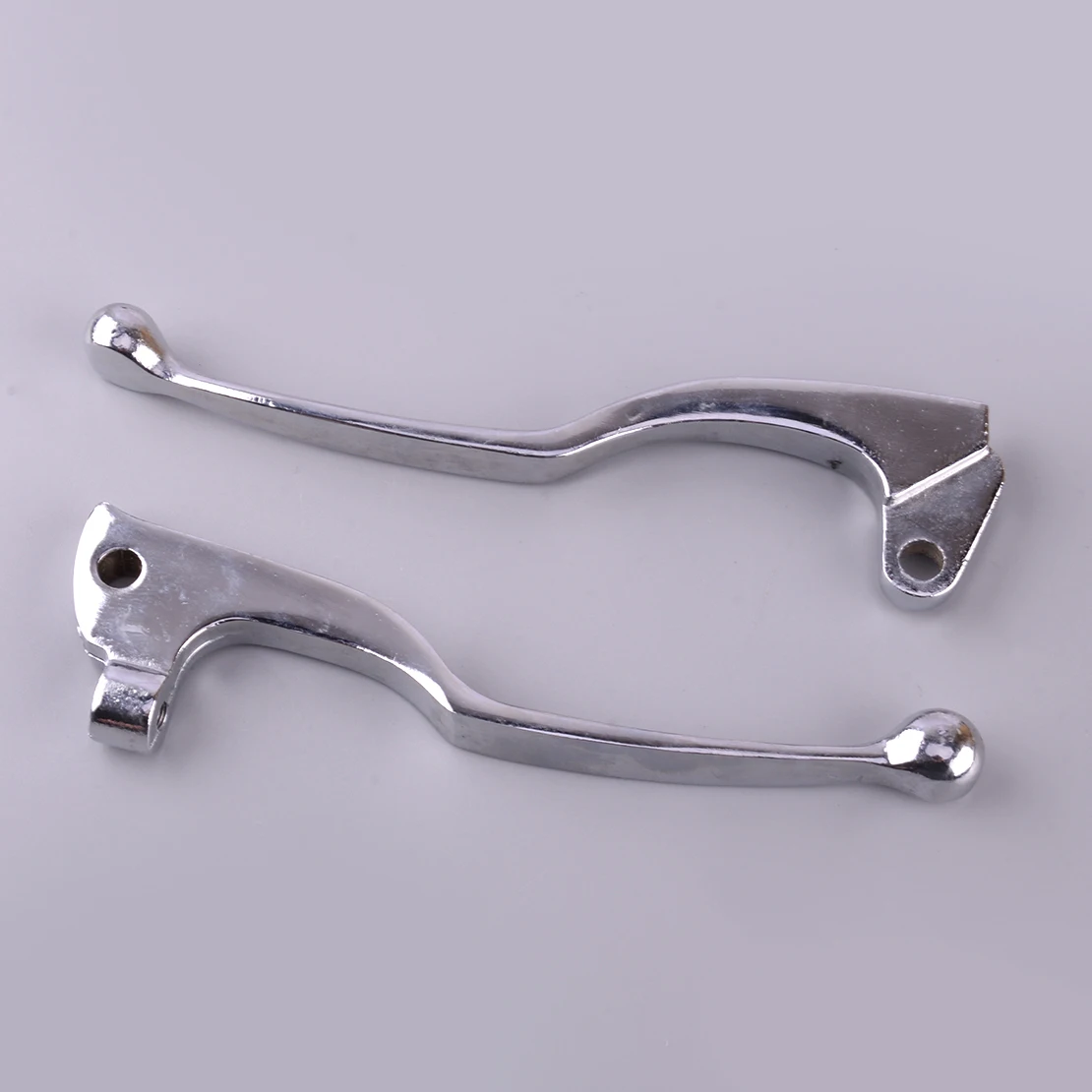 1 par motocicleta esquerda direita alavanca de embreagem do freio punho apto para yamaha v-star 650 1100 personalizado xvs400 dragstar 1999-2002 cromo