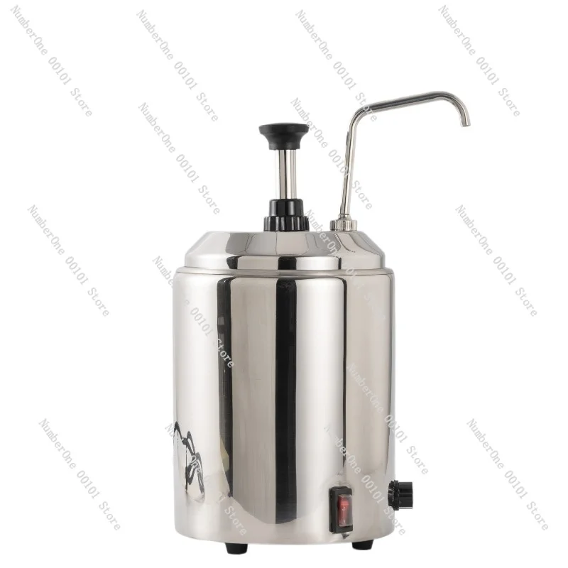 Adjustable 304 Stainless Steel Warm Juice Pump, Round Cheese Butter Chocolate Jam Dispenser, Food Grade