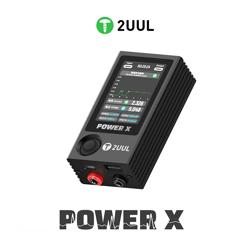 2UUL PW11 Power X Multifunctional Ampere Voltage Meter with Digital Display for Mobile Phone Maintenance Screen Power Detector