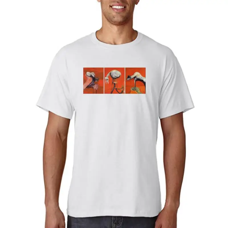 Three Studies for Figures at the Base of a Crucifixion T Shirt by Francis Bacon Men T-shirt