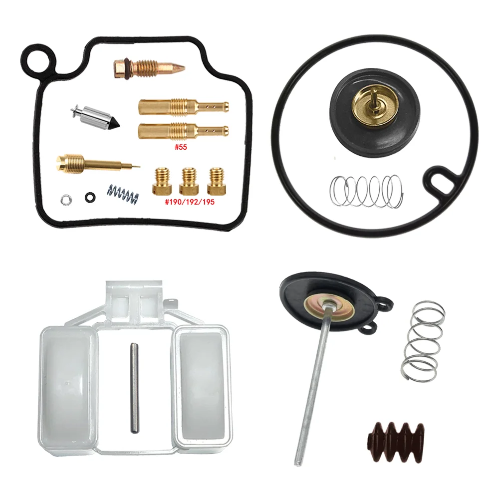 HONDA VTX 1300 VTX1300 2003-2009 Carburetor Repair Kit Single Carb VTX1300S VTX1300R VTX1300C Float Diaphragm Pump Parts