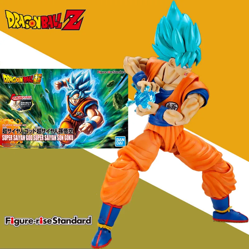

Bandai натуральная/оригинальная фигурка Dragon Ball, стандартная SUPER SAIYAN GOD SON GOKU, аниме-фигурки, игрушки для рождественского подарка