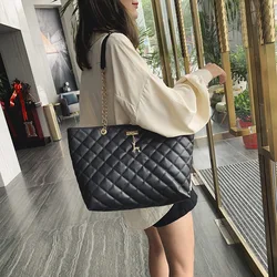 Tote Bags for Women PU Leather Diamond Lattice Handbag personalità borsa a tracolla ascellare di grande capacità Designer Bag