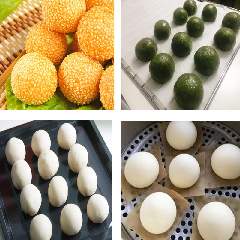 Deeg Bal Rolling Machine Automatische Sesam Bal Baling Machine Knoedel Vulling Afronding Machine