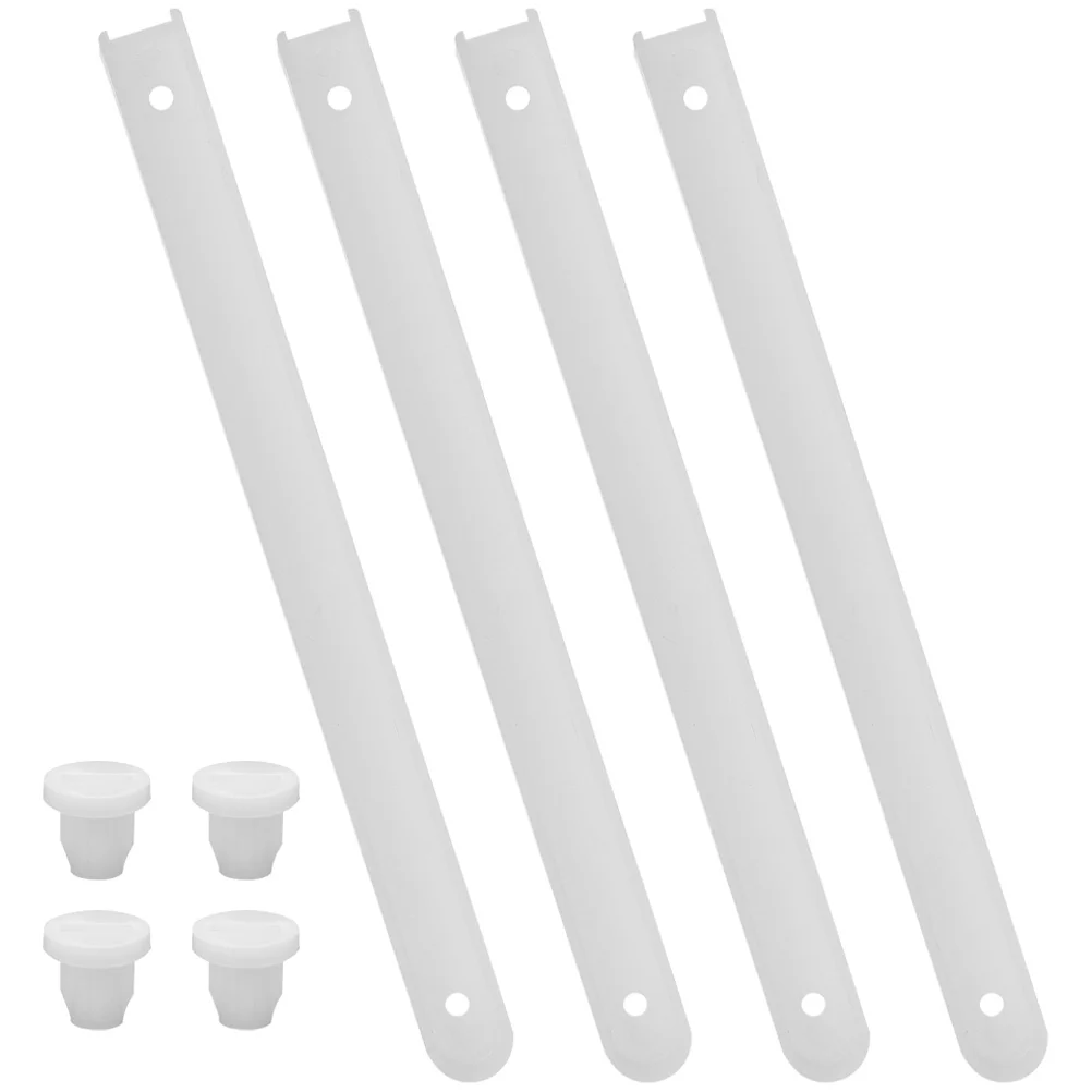 

2 Sets Track Drawer Slides Side Mount Guide White Dresser Sliders Guides Travel