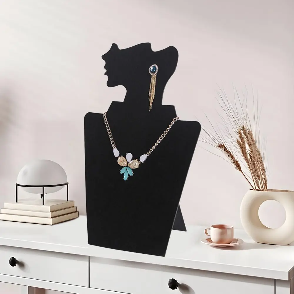 

Тканевый манекен, подставка для ювелирных изделий, голова, бюст, портрет, боковое лицо, манекен, ожерелье, браслеты, держатель для сережек, уникальный