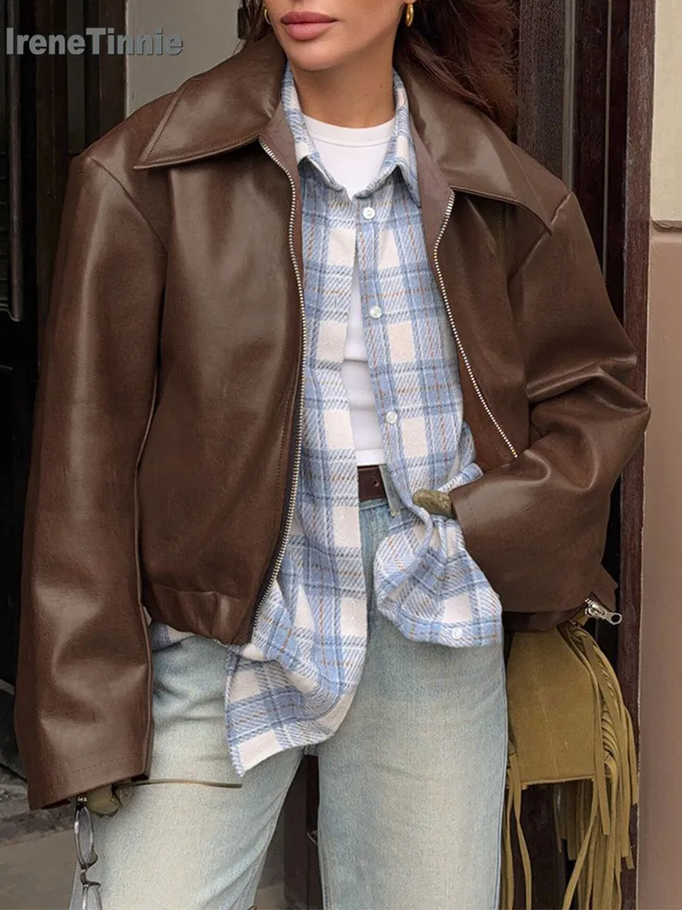 بدلة سوداء أنيقة برقبة على شكل حرف v من IRENE TINNIE 2025 سترات نسائية ضيقة بأكمام طويلة واحدة الصدر ملابس خارجية مكشكشة ملابس خروج