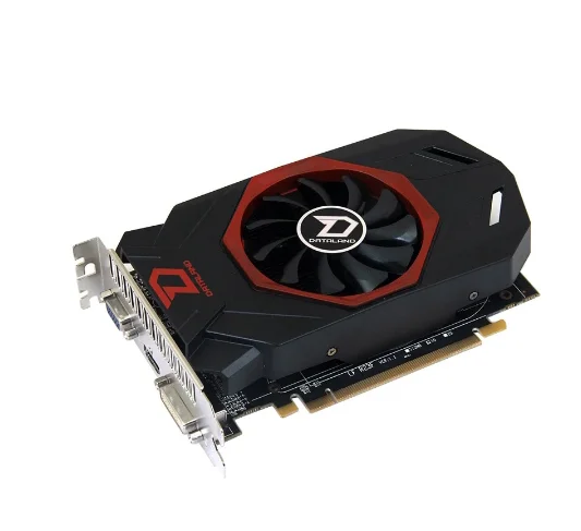 การ์ดแสดงผลกราฟิกการ์ด DATALAND R7 240 1GB GPU สำหรับ AMD Radeon R7 240 1G กราฟิกการ์ด DVI HDMI 2560 × 1600หน่วยความจำวิดีโอ4600MHz แผนที่เกมใช้