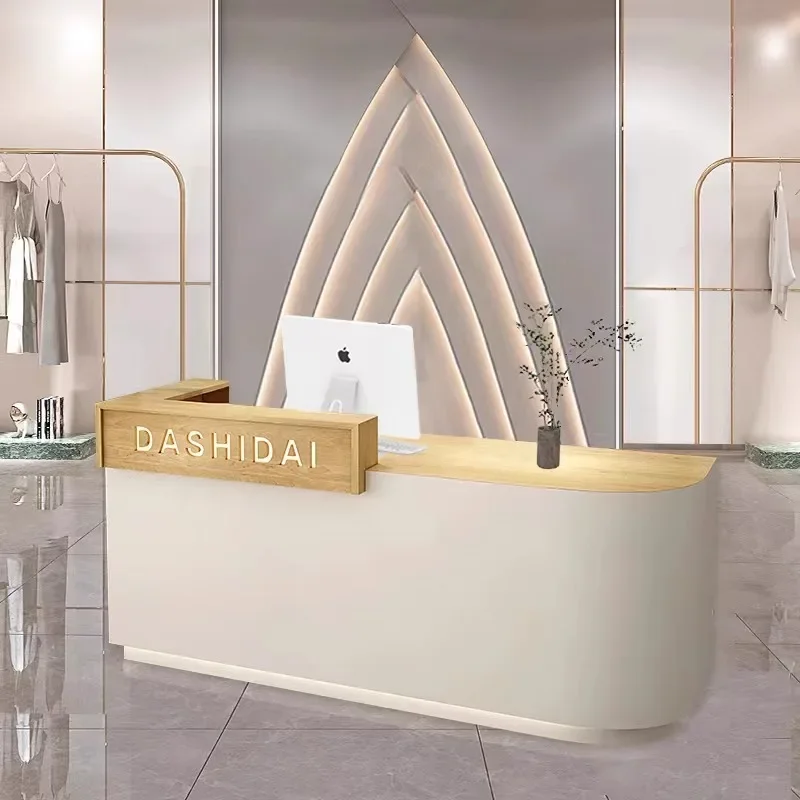 Light luxury simple clothing store women's clothing store bar counter beauty salon catering shop corner checkout page company