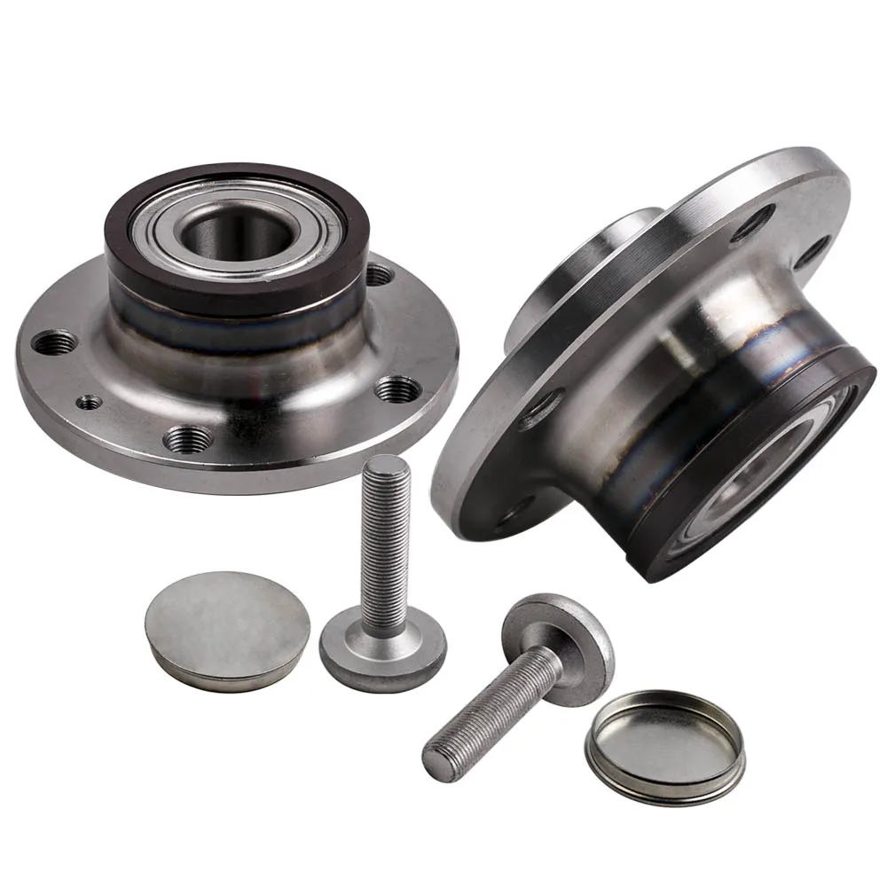 

2x Rear Wheel Bearing HUB Kit For Audi Q3 VW GOLF MK VI Skoda Superb 1T0598611B