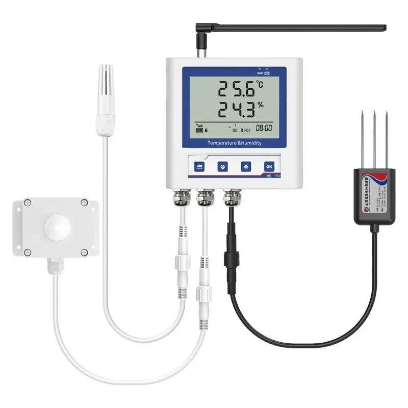 4G intelligent greenhouse multi-parameter sensor, temperature monitoring greenhouse light carbon di