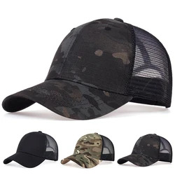 Unisex Solid Color Plaid Fabric Baseball Net Caps Spring and Summer Outdoor Adjustable Casual Hats Sunscreen Hat