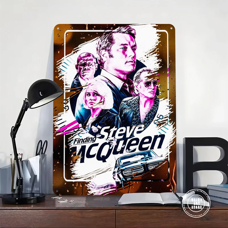 Finding Steve Mcqueen Personalized 3D Textured Metal Poster Wall Art Vintage Tin Signs for Home Decor Accessories Room Ornaments