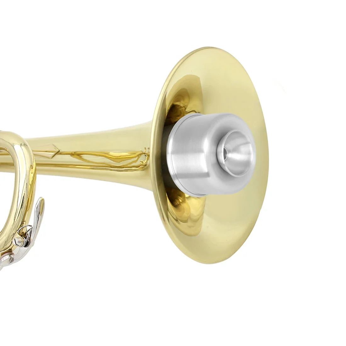 Silver Trumpet Straight Mute Aluminium Trumpet WoW Weakphone   Lightweight Mute  Brass Instrument Accessories