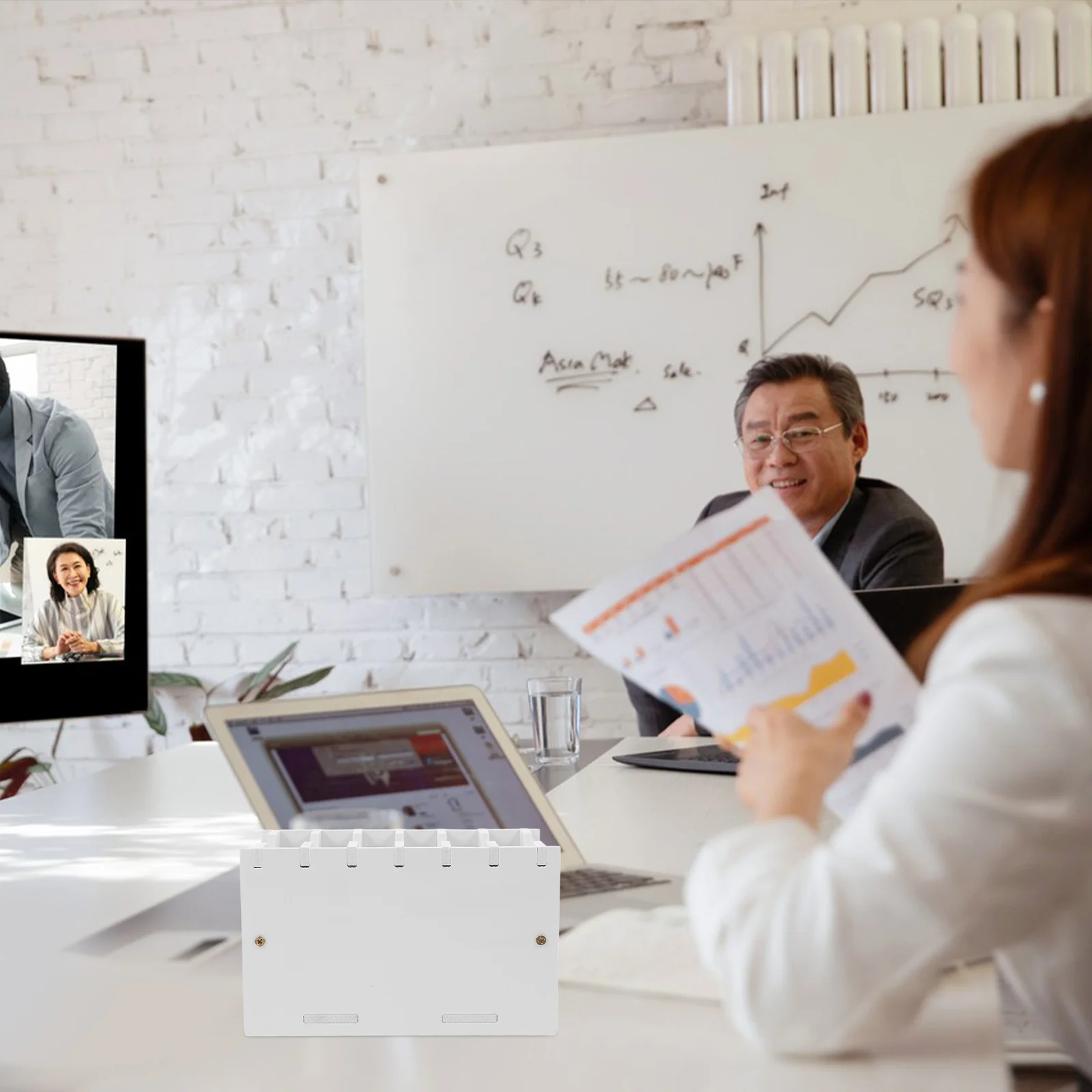 

Multicompartment Pvc Desktop Box For Classroom Cell Holder Organizer, Cash Register Tray, Calculator Headphone Storage, Caddy