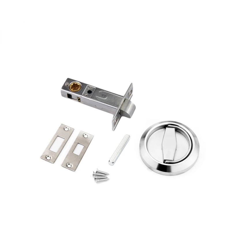 For Fireproof Hardware Mechanical Outdoor Lock Kitchen Bedroom Invisible Handle Hidden Door Lock Stainless Steel Handle