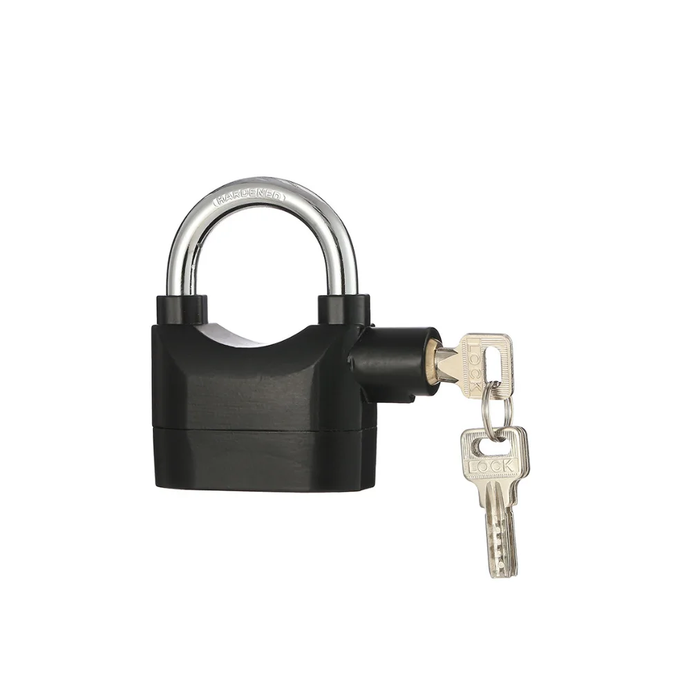 Anti-Theft Padlock with 110dB Alarm: For Motorcycles & Gates – Secure Anti-Theft Lock