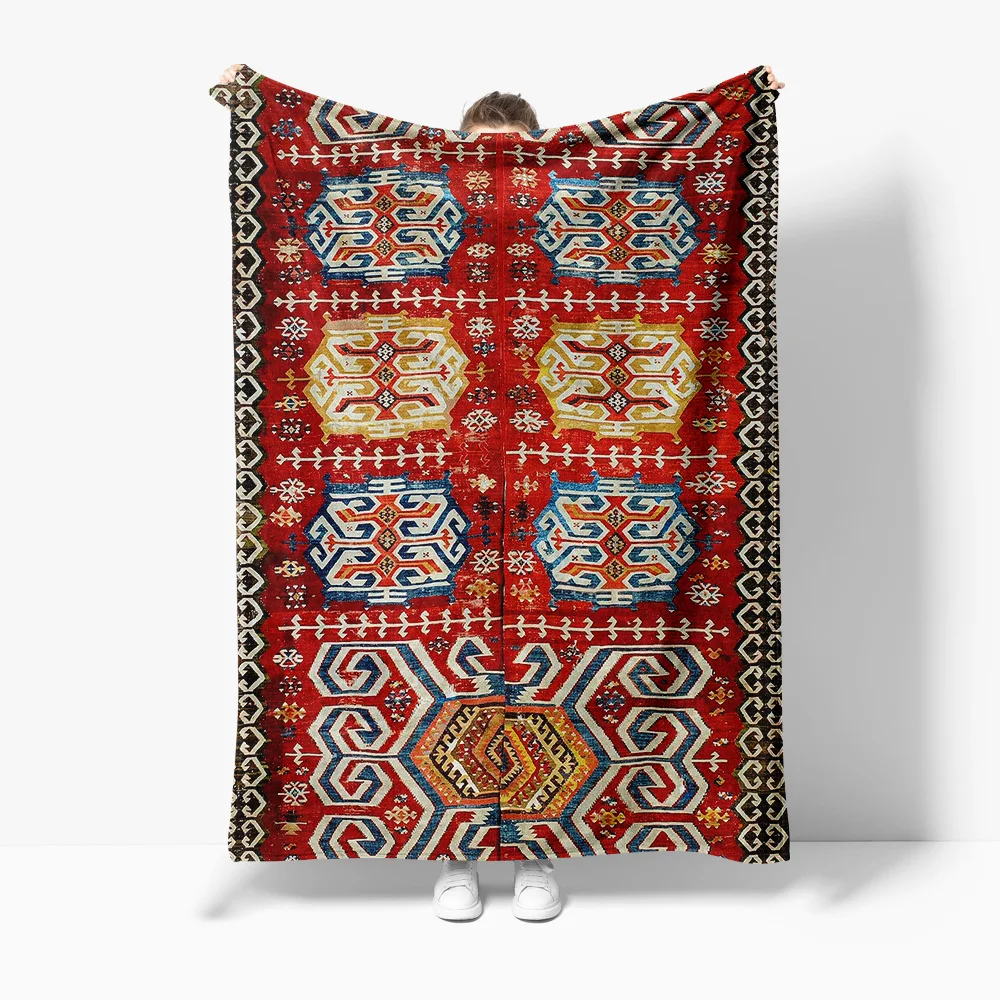 

Bohemian Ethnic Kilim Rug Vintage Handmade Wool Carpet Moroccan Moroccan Style Home Decor Cushion Cover Throw Blanket