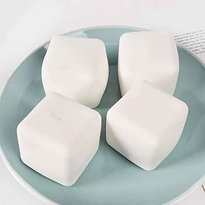 5.5cm Tofu Stress Balls Autism Sensory Toys Stress & Anxiety Relief Fidget Toys Dough Water Ball Gifts Bulk for Adults Kids