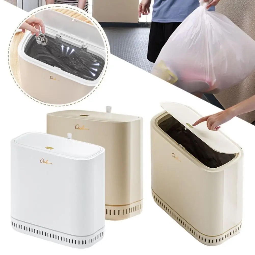 

Gap Air Pressure Adsorption Garbage Bin Anti-odor Leak-proof Flip-top Trash Can Simple Waterproof Portable Household Trash Can
