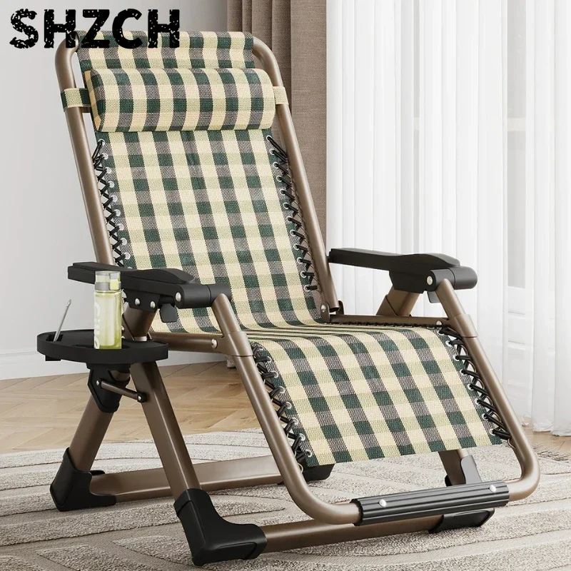Nordic Folding Recliner Comfortable Tatami Armchair Portable Lounge Chair with Backrest Rattan Seating for Living Room