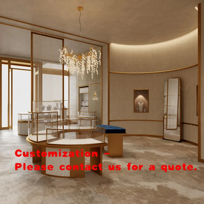 custom.Sundo High End Luxury Vitrine Jewelry Display Showcase Jewellery Shop Interior Design Boutique Display Cabinet