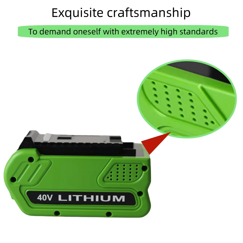 For Greenworks 40V 6Ah 29462 29472 29282 G-MAX Lawn Mower Power Tools Battery