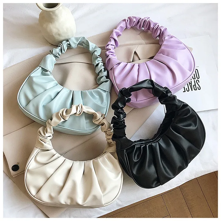 

Bag women's new niche design cloud bag folds ins Korean version versatile women's bag fashion messenger bag chain bag