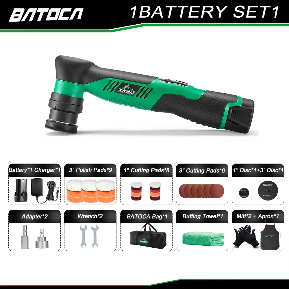 BATOCA S5 コードレスカーポリッシャー 1-3 インチ電気ミニワイヤレス