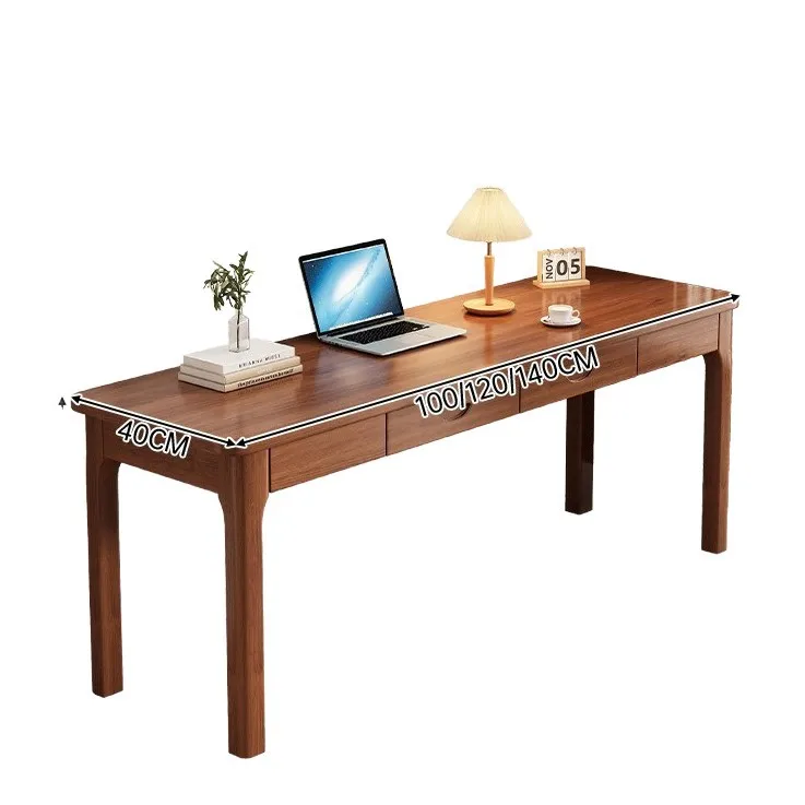 

Solid wood desk student home bedroom small apartment computer desk desk study writing strip simple small table